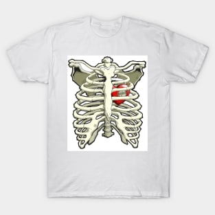 A Clockwork Heart Ribcage T-Shirt